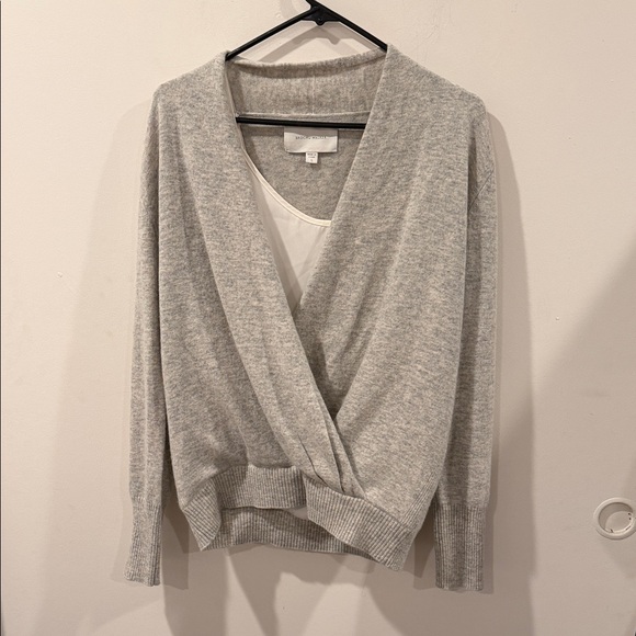 Brochu Walker Sweaters - Brochu Walker Light Gray V-Neck Sweater